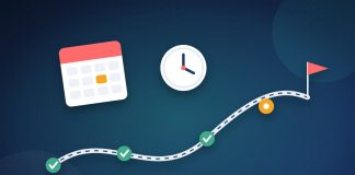 Rétroplanning d’un salon professionnel : la check-list de J-12 mois à J+1 mois Illustration d’un rétroplanning : calendrier, horloge et étapes validées